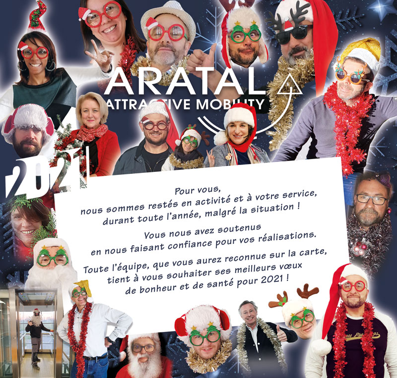 Aratal Attractive Mobility vous souhaite de joyeuses fêtes de fin d’année