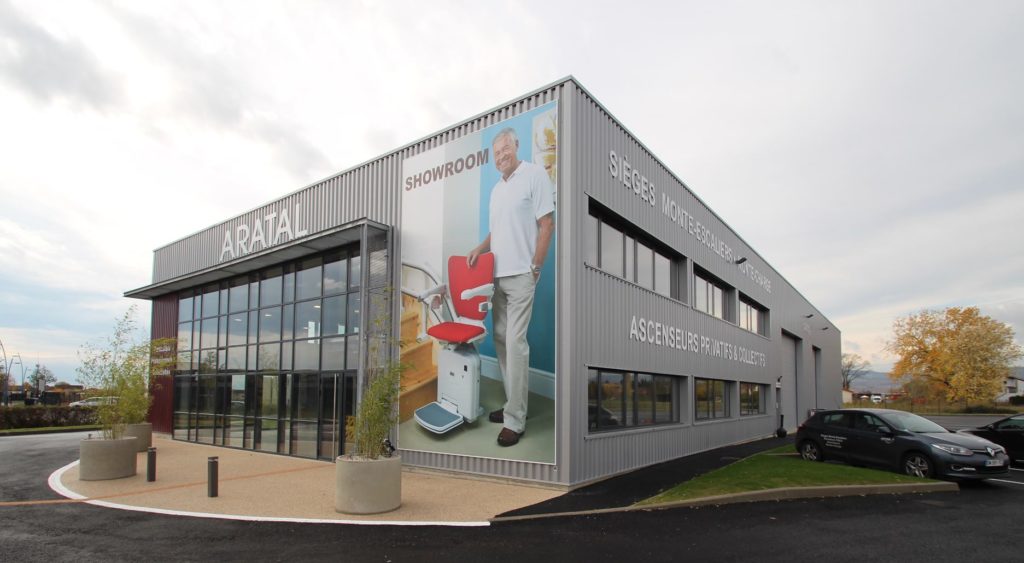 Batiment du Showroom Aratal Attrictive Mobility