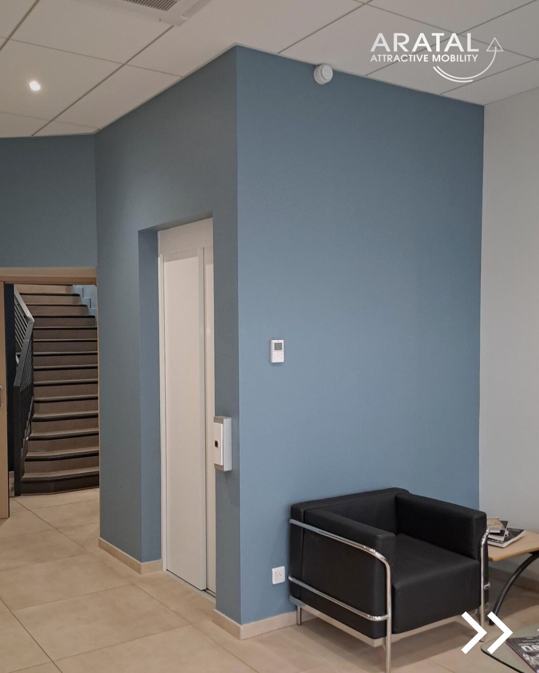 installation d’un élévateur privatif Cibes C1 Pure au sein d’un institut de formation situé à Lyon, dans le Rhône (69)