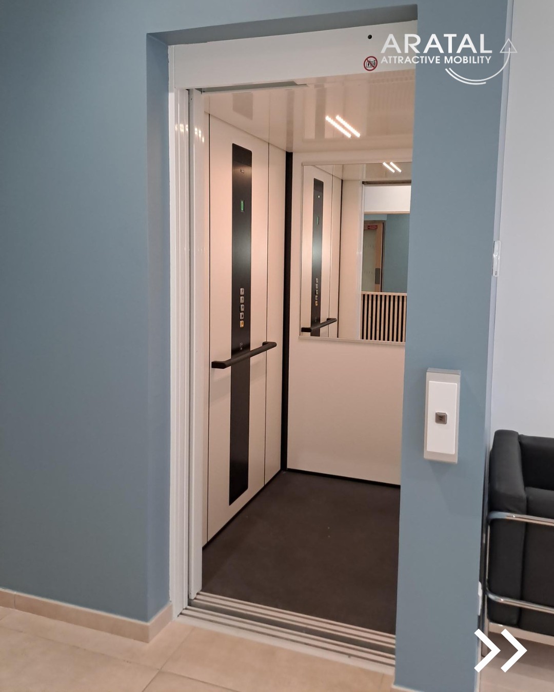installation d’un élévateur privatif Cibes C1 Pure au sein d’un institut de formation situé à Lyon, dans le Rhône (69)